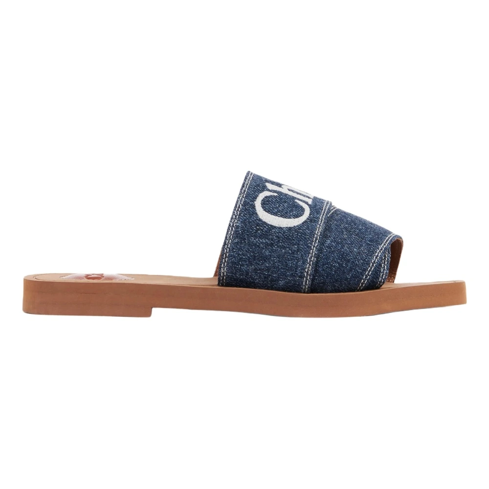 Шлепанцы женские Chloé Woody Fat Mules из ЭВА, синие, Издание: Нет оригинальной коробки для обуви, Размер: 36 | Китай.рф