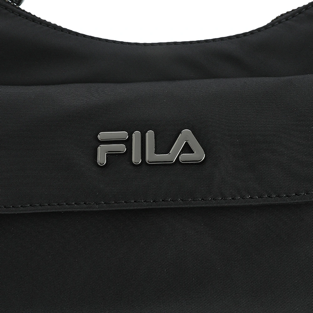 Сумка через плечо FILA женская тканевая черная, Цвет: Черный как смоль, Размер: XS | Китай.рф