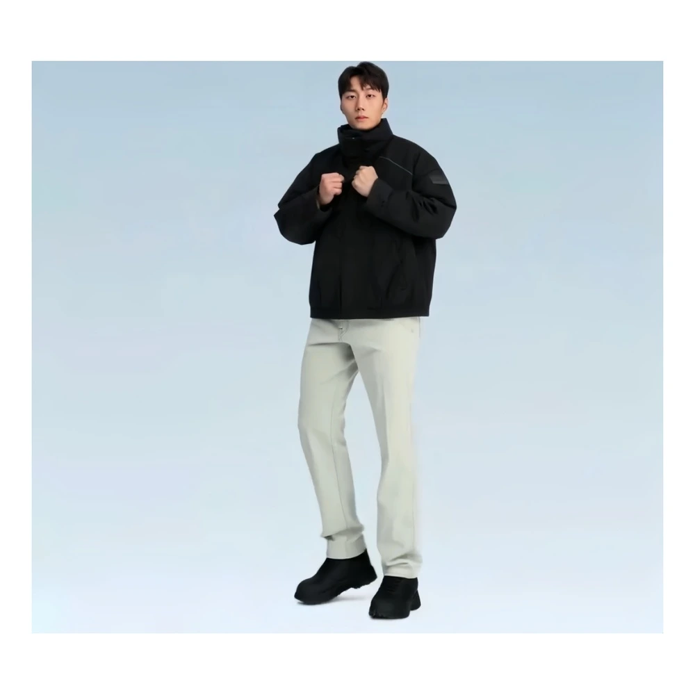 Куртка Calvin Klein спортивная с капюшоном мужская, Цвет: Space Black-BEH, Размер: L | Китай.рф