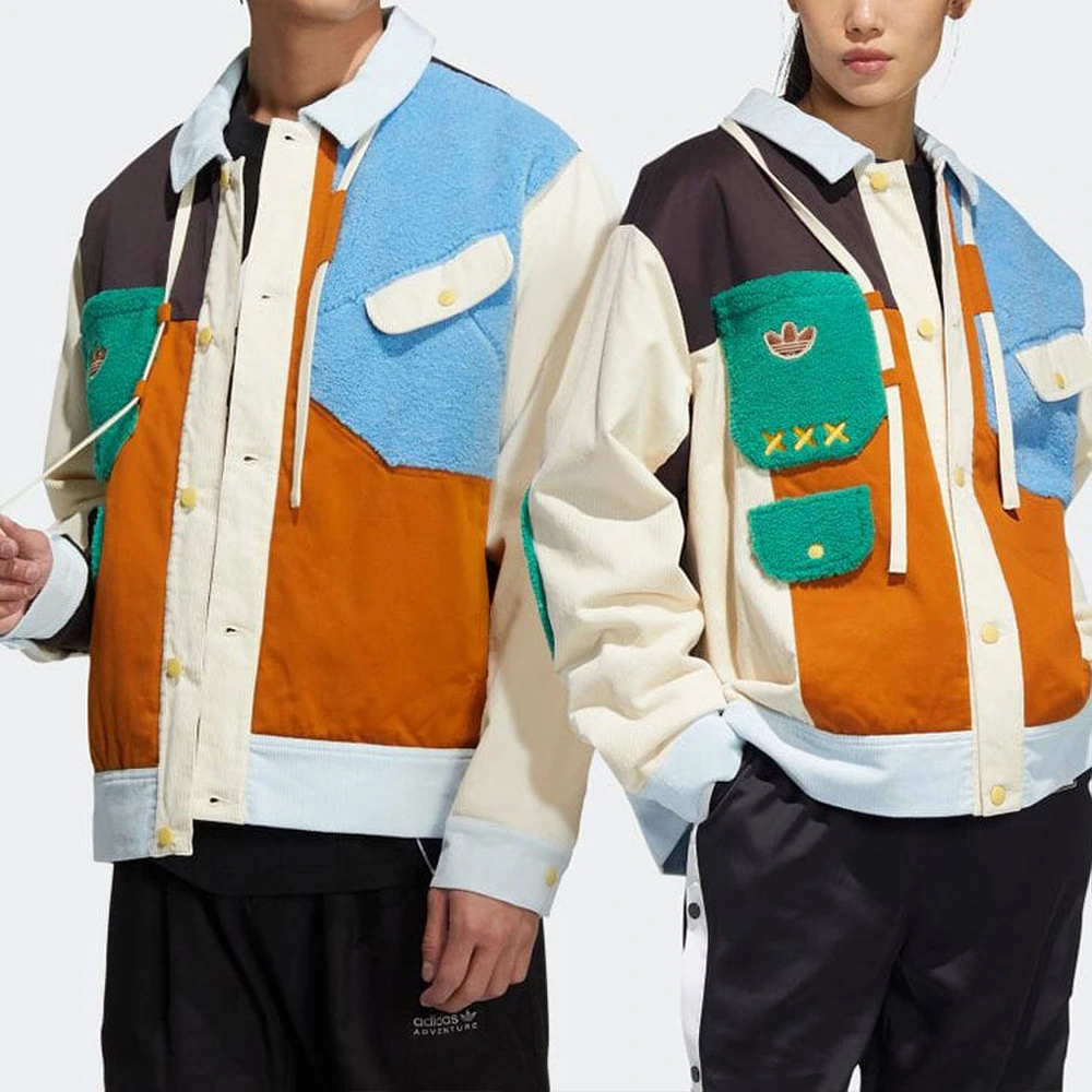 Куртка adidas Originals x Melting Sadness спортивная унисекс с контрастным логотипом, Цвет: Соответствие цветов, Размер: M | Китай.рф