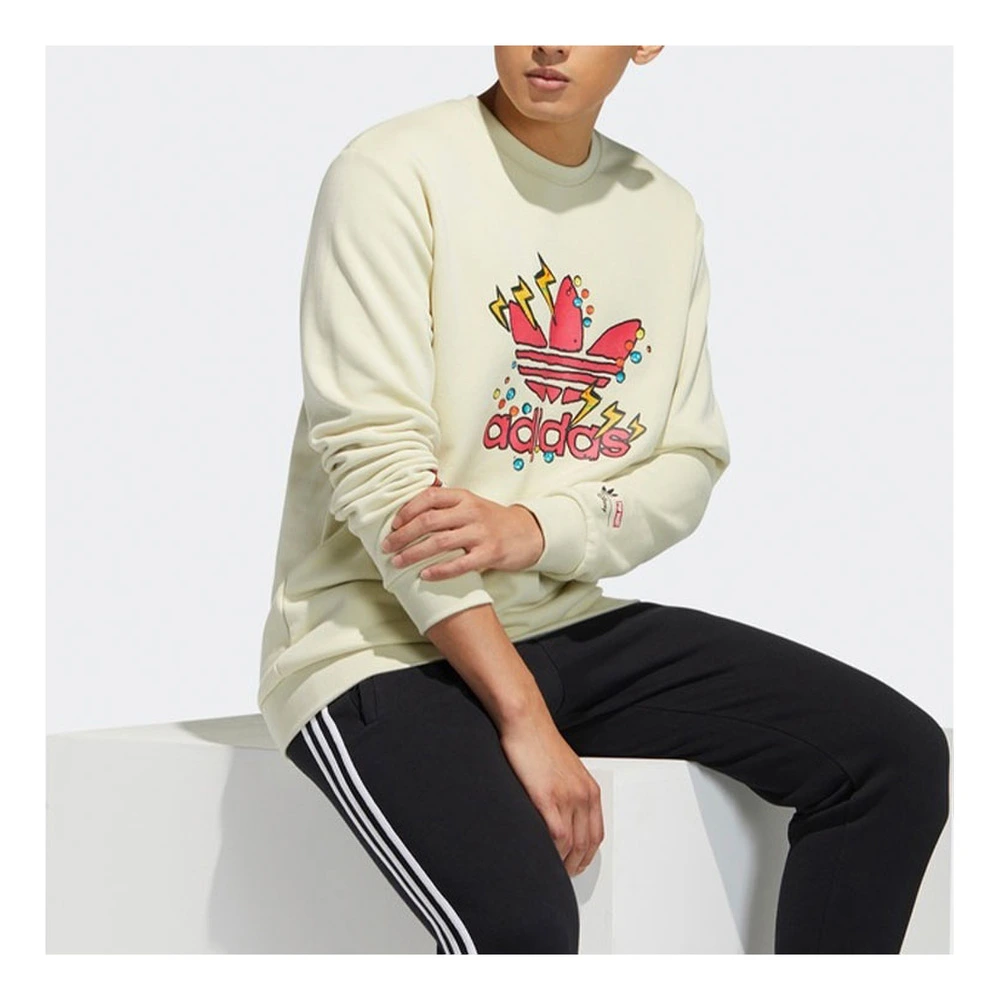 Толстовка adidas Originals Disney Mickey Mouse с круглым вырезом, Цвет: почва песчаной бури, Размер: XXS | Китай.рф