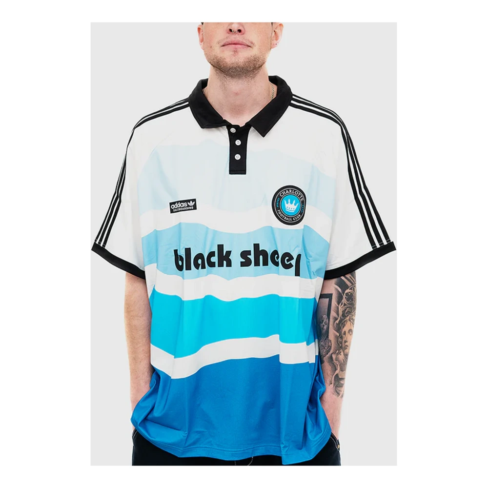 Футбольная майка adidas originals x BLACK SHEEP FW24 мужская синяя, Цвет: синий, Размер: S | Китай.рф