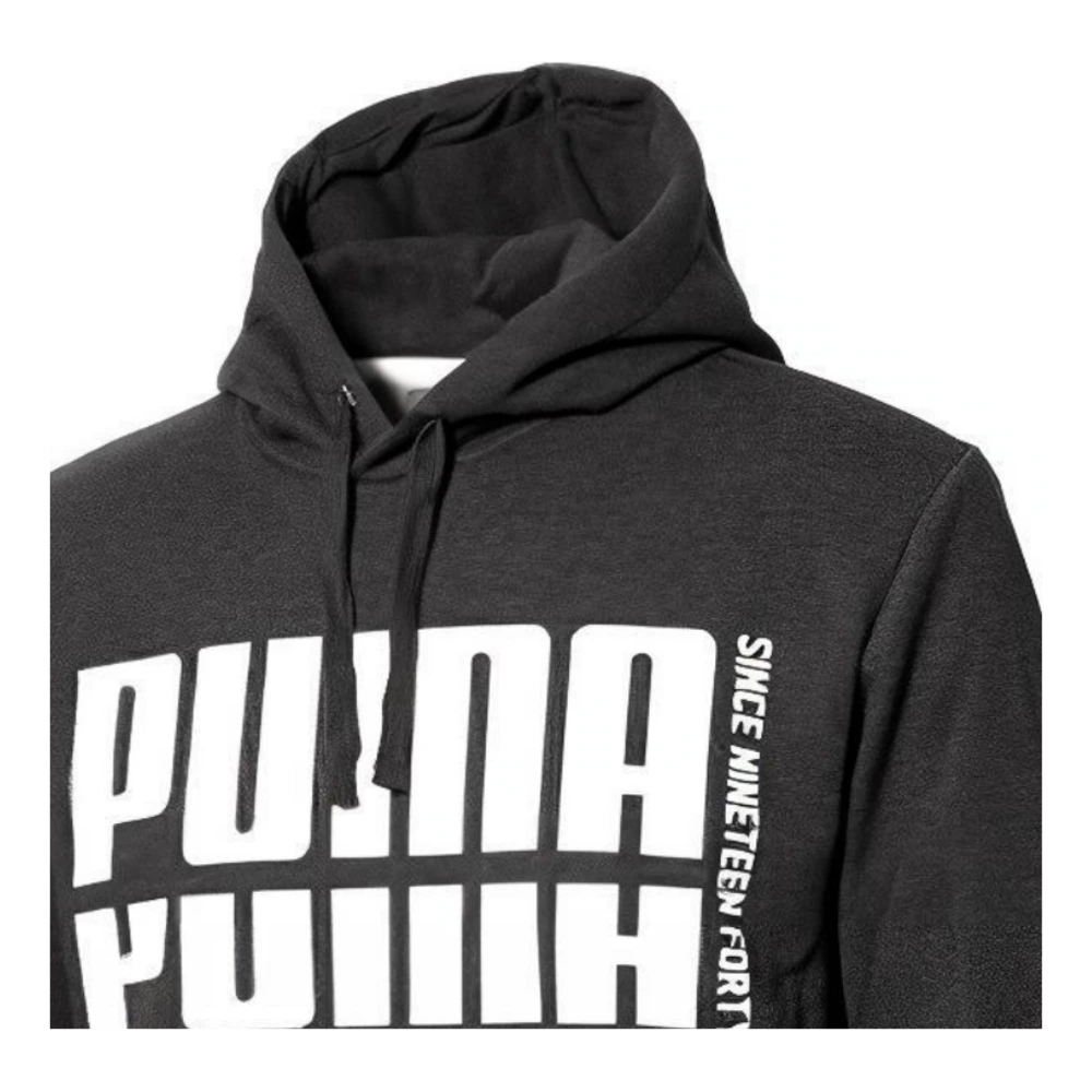 Худи Puma свободного кроя в американском стиле, мужская, черная, Размер: L | Китай.рф