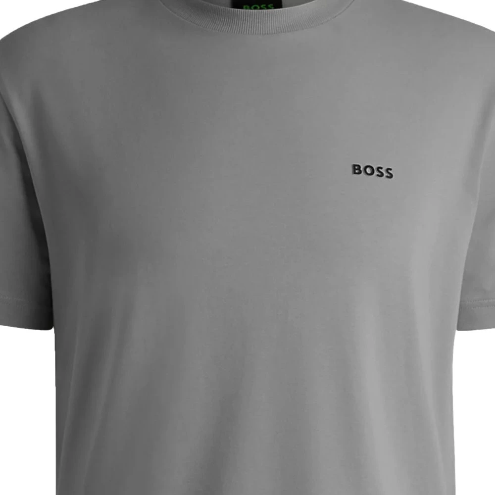 Футболка HUGO BOSS мужская с логотипом, Цвет: светло-серый, Размер: M | Китай.рф