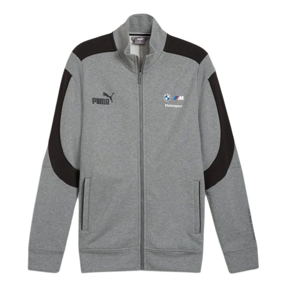 Куртка PUMA BMW Men's Jackets серая с воротником-стойкой, Цвет: серый, Размер: M | Китай.рф
