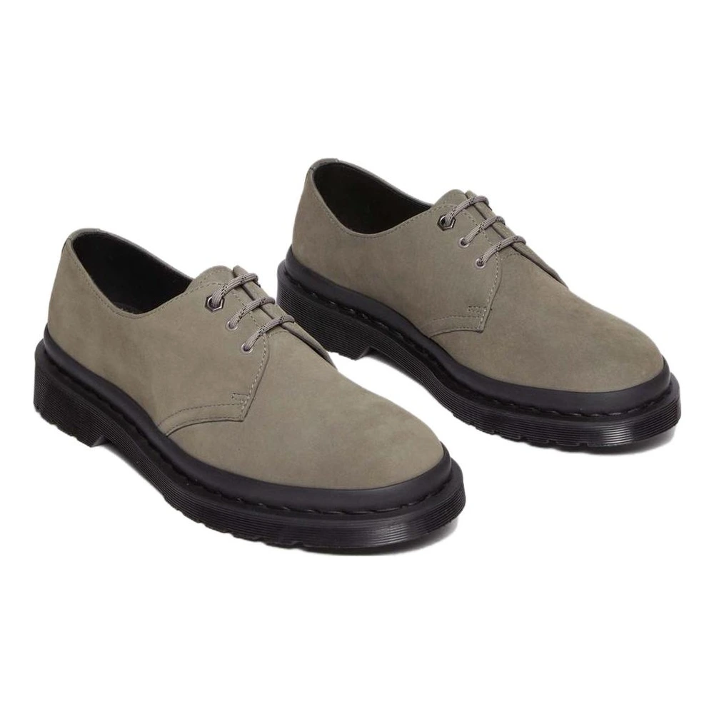Лоферы Dr.Martens с круглым носком серо-зеленые, Цвет: серый, Размер: 39 | Китай.рф