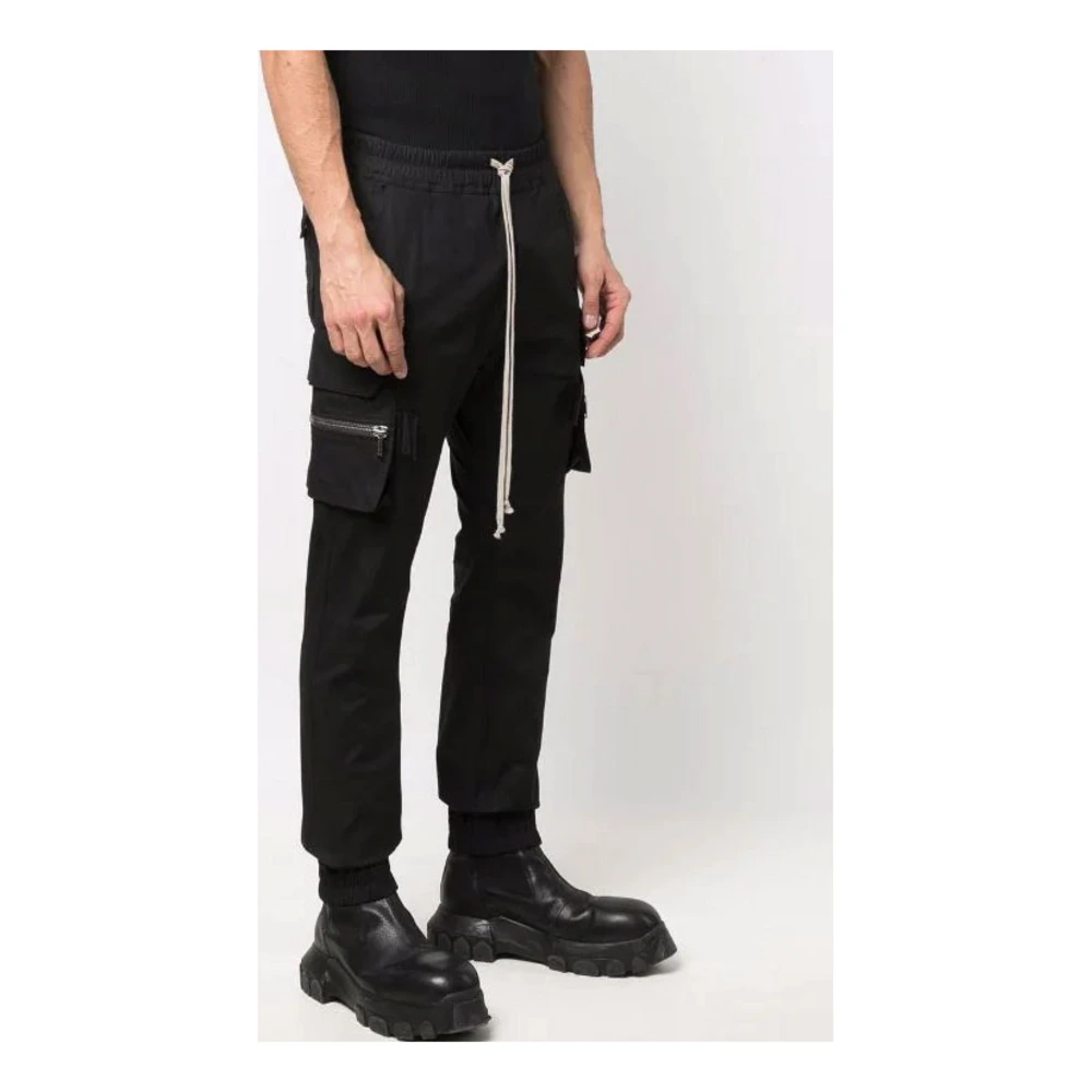 Спортивные брюки Rick Owens SS22 с манжетами, мужские, черные, Цвет: черный, Размер: 46 | Китай.рф