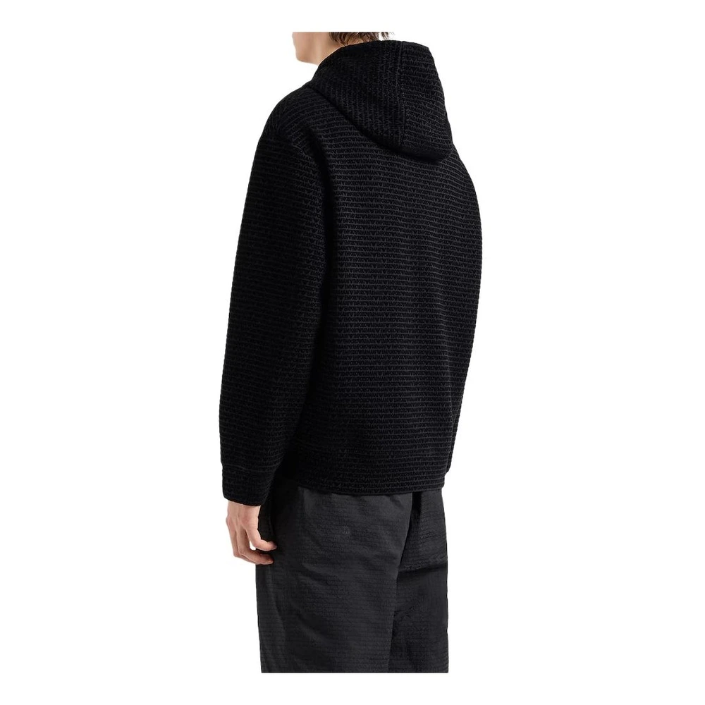 Куртка EMPORIO ARMANI мужская черная с капюшоном, Цвет: черный, Размер: M | Китай.рф