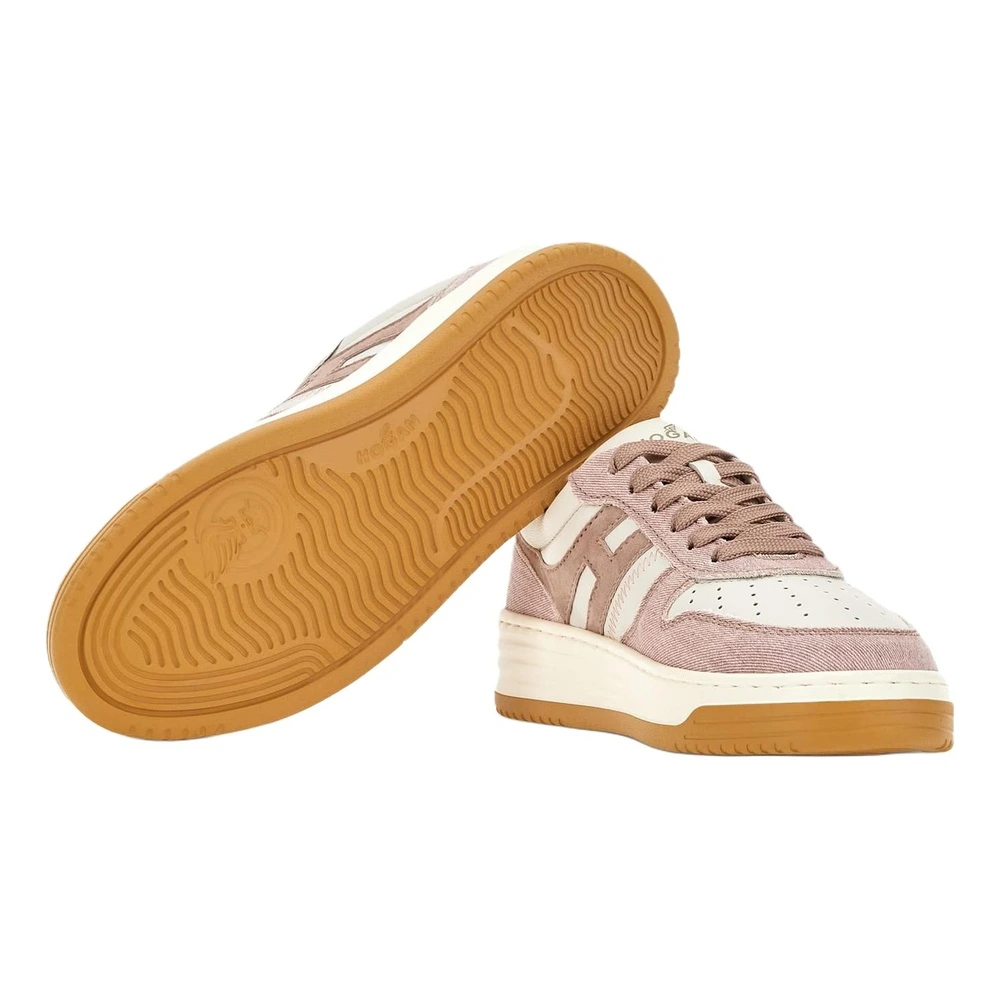 Кроссовки HOGAN H630 Leather Low Top Skateboard Shoes Pink, Издание: С оригинальной коробкой для обуви, Размер: 35 | Китай.рф