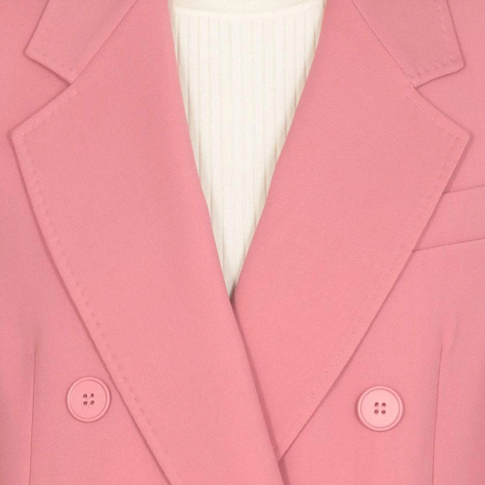 Куртка MaxMara Studio женская розовая двубортная, Цвет: розовый, Размер: 38 | Китай.рф