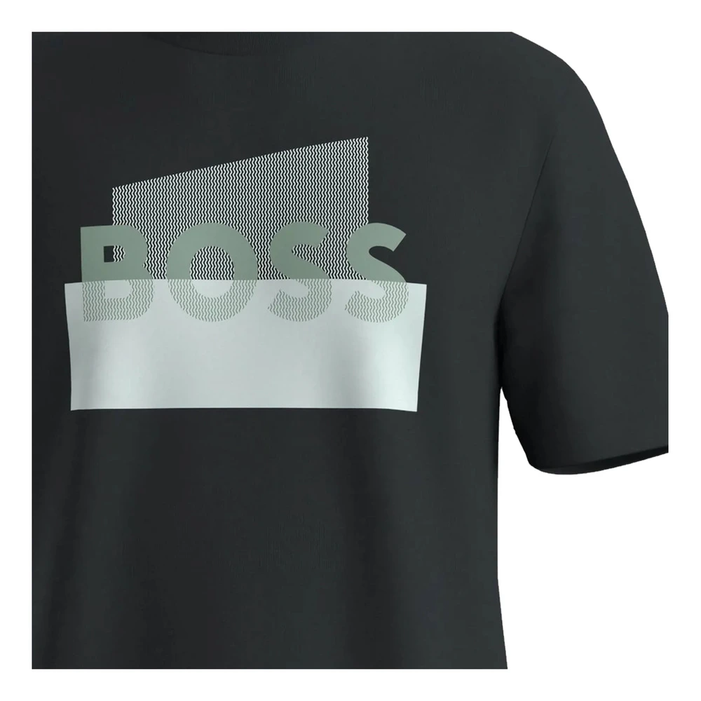 Футболка HUGO BOSS с логотипом мужская, Цвет: черный, Размер: XS | Китай.рф