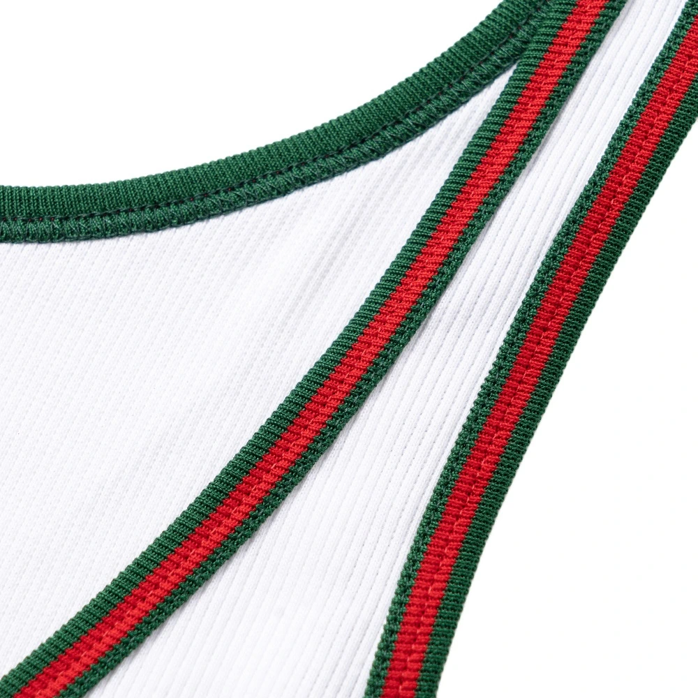 Жилет GUCCI Lido с полосатым кантом для женщин, Цвет: Белый, Набор: Версия с обрезанным ярлыком размера, Размер: S | Китай.рф