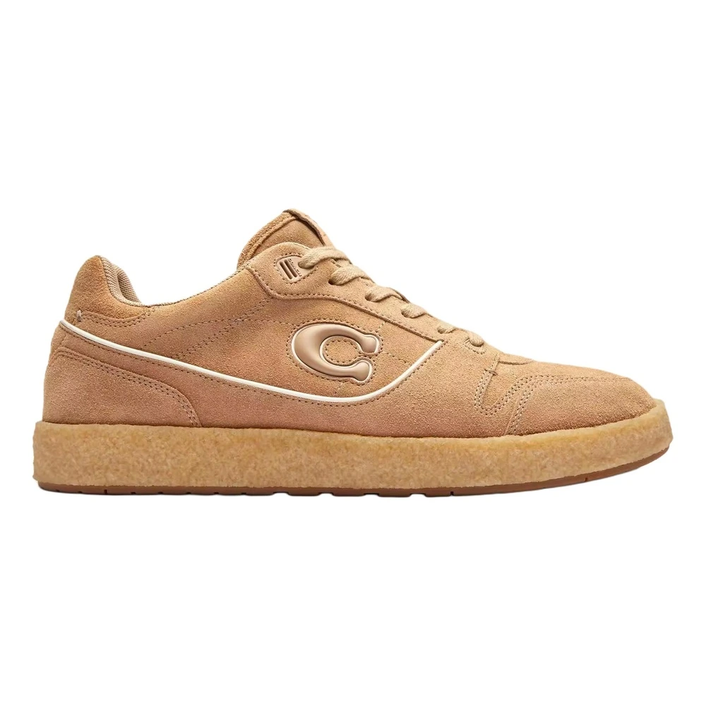 Кроссовки COACH Soho Skate Shoes Men's Soft Beige, Цвет: мягкий бежево-жёлтый, Издание: С оригинальной коробкой для обуви, Размер: 40 | Китай.рф