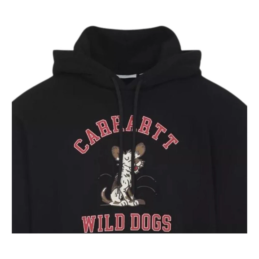 Толстовка Carhartt WIP Hooded Wild Dog Sweatshirt Мужская, Цвет: черный, Размер: S | Китай.рф