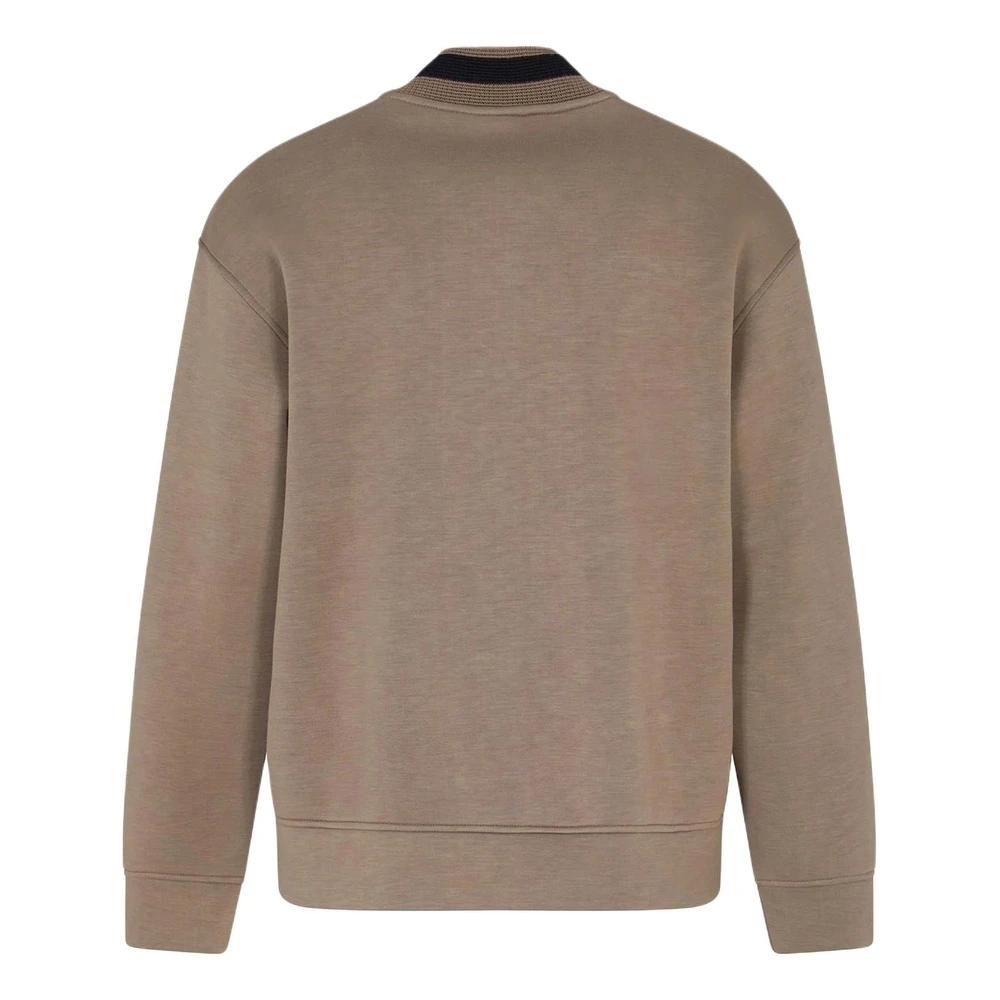 Куртка Emporio Armani мужская с патчем Eagle на молнии, Цвет: коричневый, Размер: XS | Китай.рф