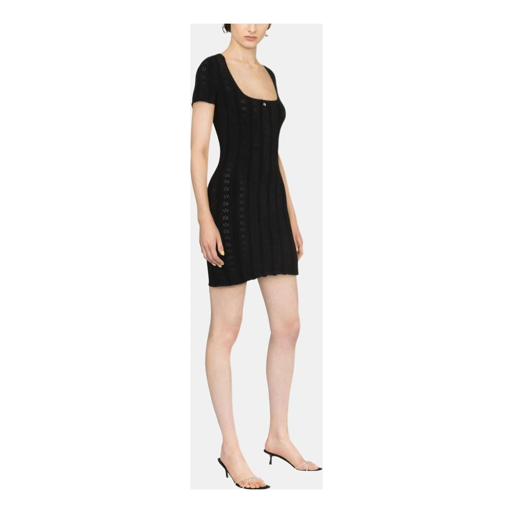 Платье Alexander Wang SS23 с коротким рукавом, черное, Цвет: черный, Размер: M | Китай.рф