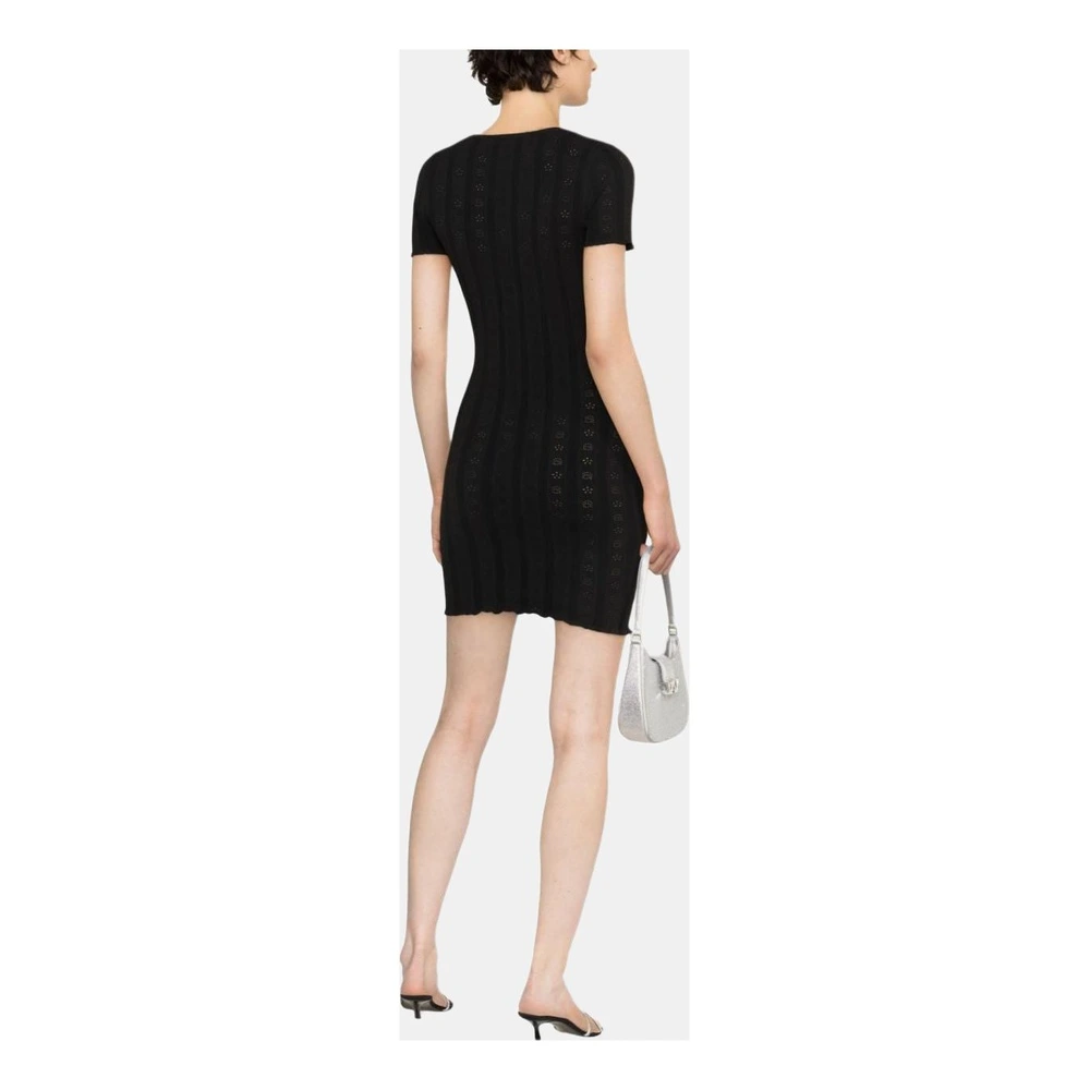 Платье Alexander Wang SS23 с коротким рукавом, черное, Цвет: черный, Размер: M | Китай.рф