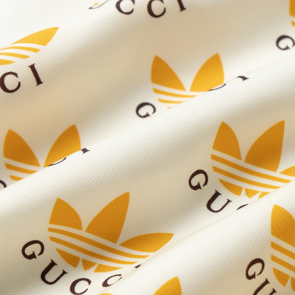 Куртка Gucci x Adidas с логотипом Trefoil, Цвет: слоновая кость белая, Размер: 44 | Китай.рф