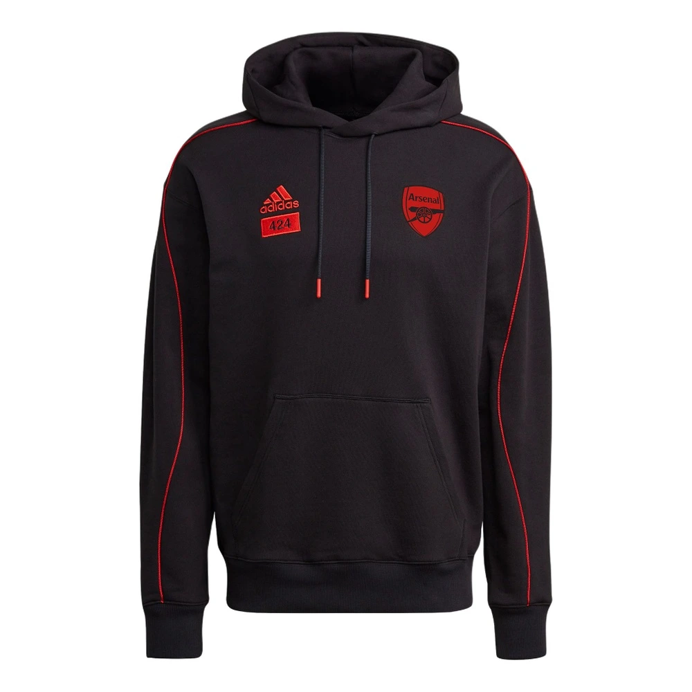 Мужская худи adidas x 424 Arsenal AFC с капюшоном черная, Цвет: черный, Размер: M | Китай.рф