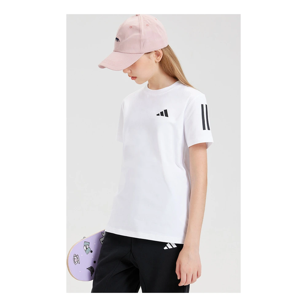 Футболка adidas американского стиля с коротким рукавом для подростков, Цвет: Белый, Размер: 116 | Китай.рф