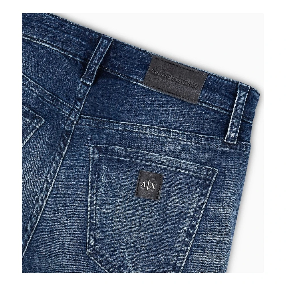 Джинсы Armani Exchange SS24 женские темно-синие, Цвет: темно-синий, Размер: 25 | Китай.рф
