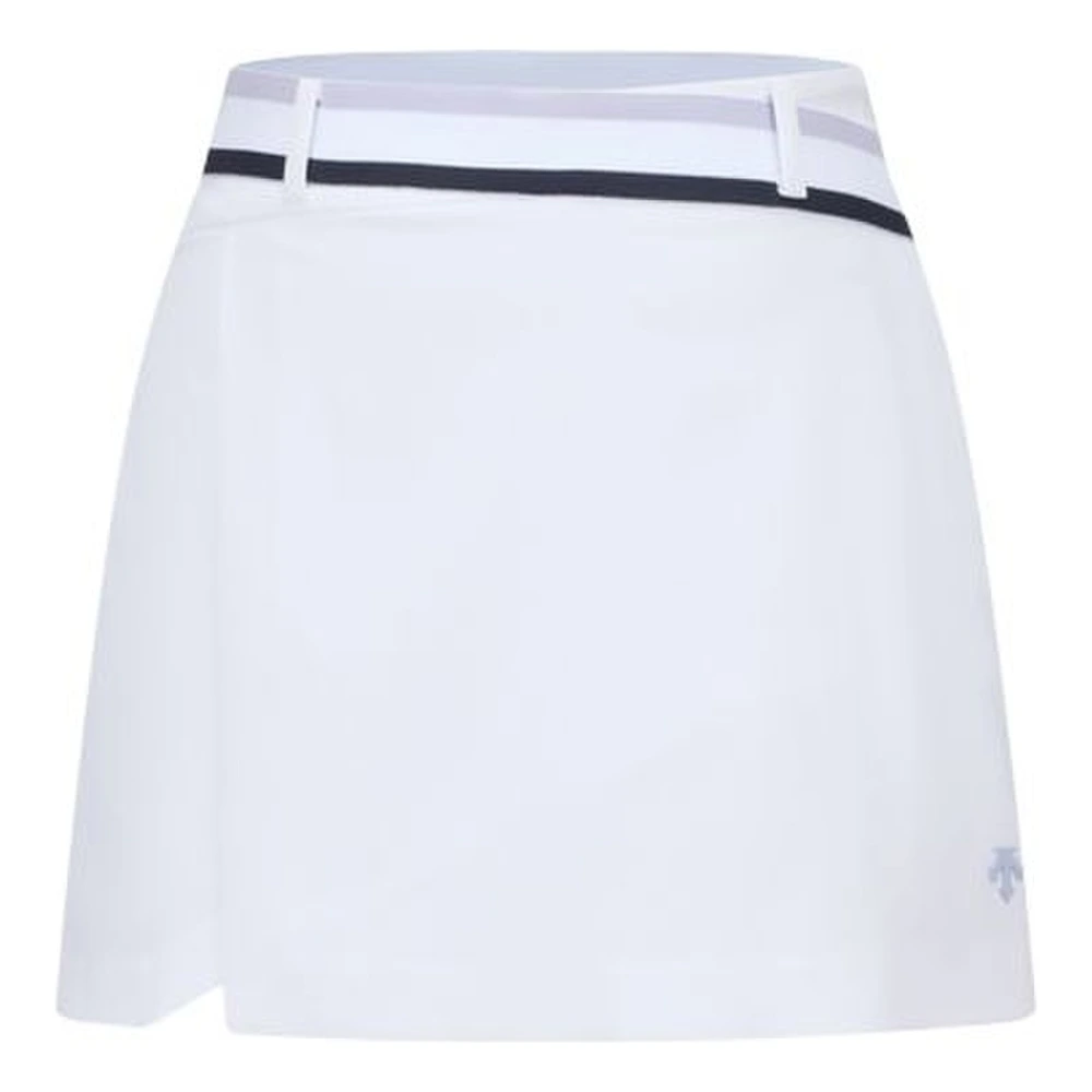 Кэжуал юбка DESCENTE PRO SS26 для женщин, синяя с контрастными элементами, Цвет: WT-белый, Размер: XS | Китай.рф