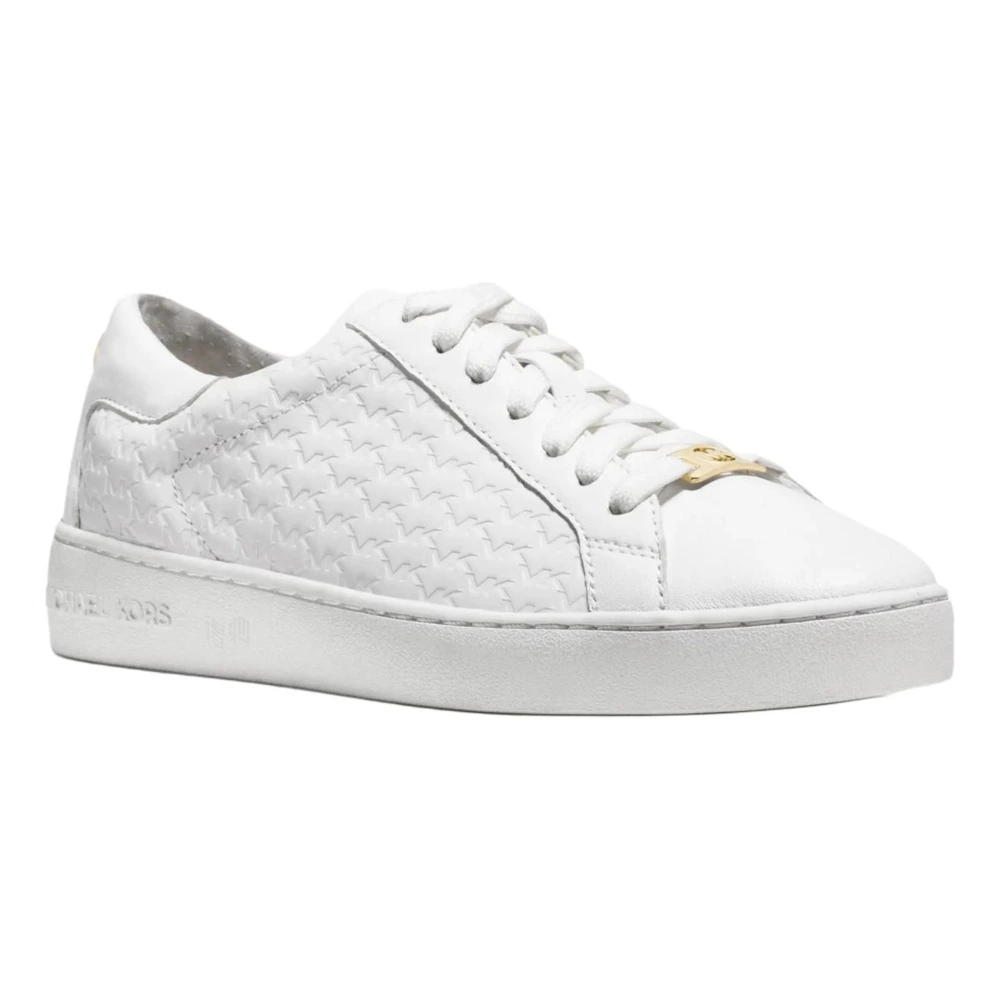 Женские кроссовки Michael Kors Colby из кожи на шнурках, белые, Размер: 35 | Китай.рф