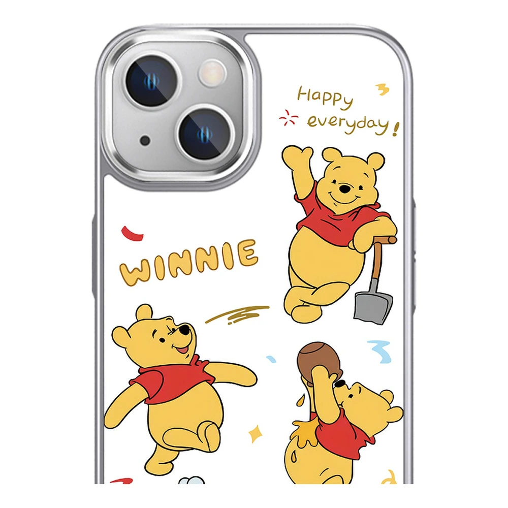 Чехол Disney для iPhone с Винни Пухом, Цвет: JD00010Y — звёздное серебро (левое изображение), Применимая модель: iPhone15 | Китай.рф