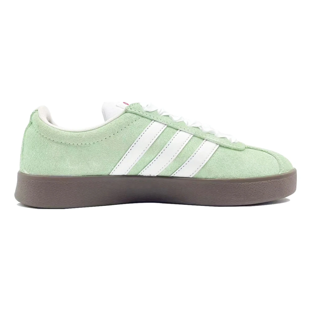 Кроссовки adidas VL Court 2.0 кастомизированные с клевером и щенком светло-зелёные унисекс, Цвет: светло-зеленый, Размер: 35⅔ | Китай.рф