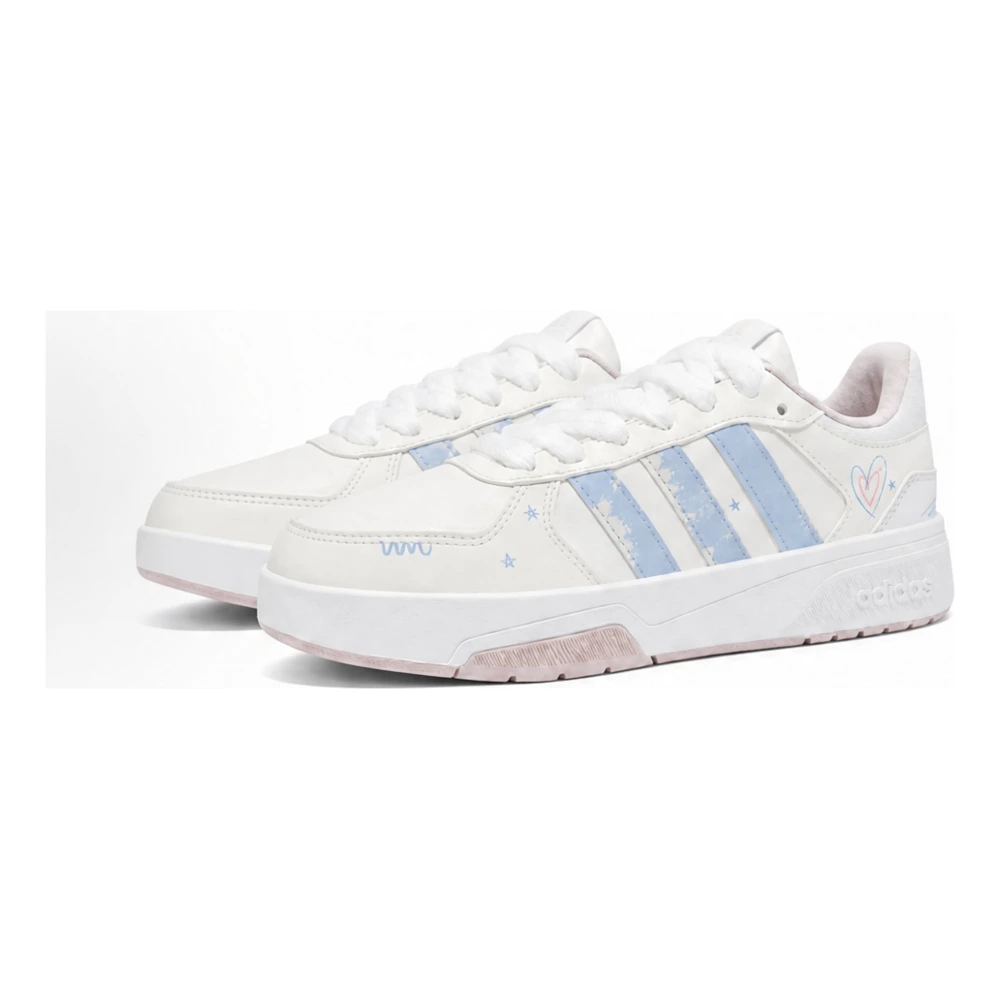 Кроссовки для скейтборда Adidas COURTBEAT унисекс низкие голубые с жёлтым, Цвет: светло-жёлтый (лимитированный шоппер), Размер: 35⅔ | Китай.рф