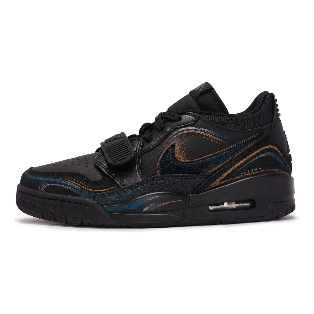 Винтажные баскетбольные кроссовки Jordan Legacy 312 низкие синие мужские, Цвет: черно-синий золотой, Размер: 35.5 | Китай.рф