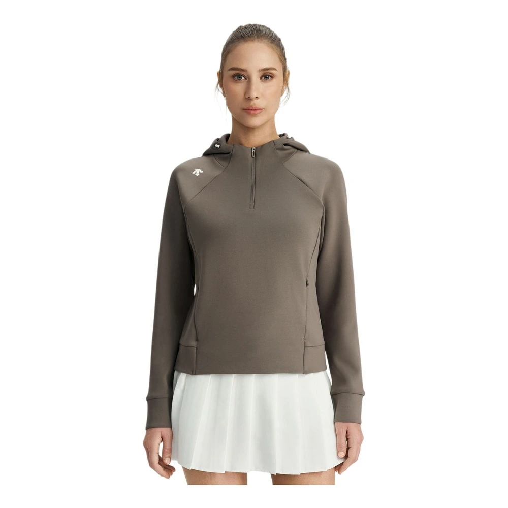 Женское свитшот-худи DESCENTE из серии WOMEN'S TRAINING, Цвет: BR-BROWN, Размер: L （170/88A) | Китай.рф