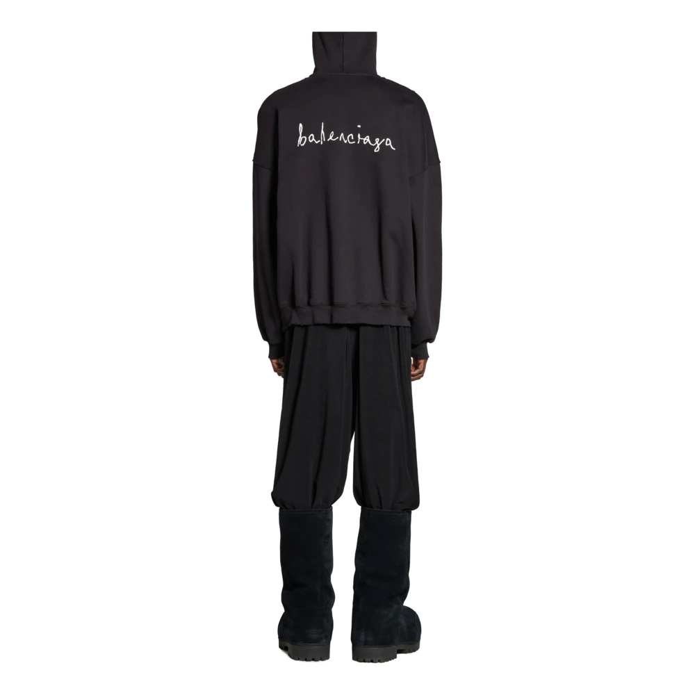 Толстовка Balenciaga FW24 оверсайз унисекс чёрная, Цвет: черный, Размер: 1 | Китай.рф