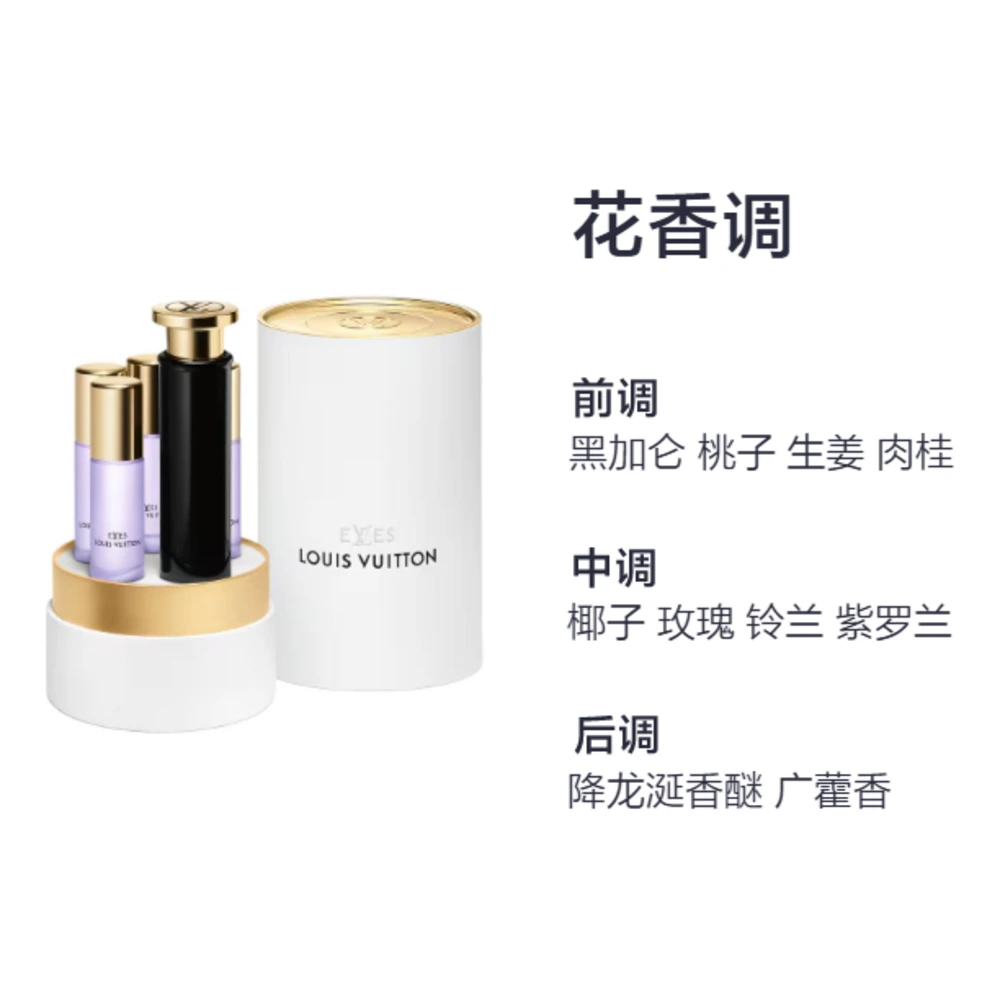 Парфюмерный набор Louis Vuitton eLVes Eau de Parfum Rose, 7.5 мл × 4 + дорожный флакон, Объем: набор из пяти предметов | Китай.рф