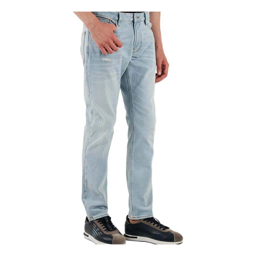 Джинсы Emporio Armani J06 прямые мужские с средней посадкой, Цвет: синий, Размер: 30 | Китай.рф