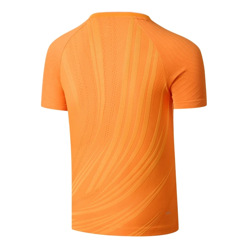 Джерси для бадминтона Li Ning женское ледяное-оранжевое с V-вырезом, Цвет: Ледяной оранжевый, Размер: S | Китай.рф