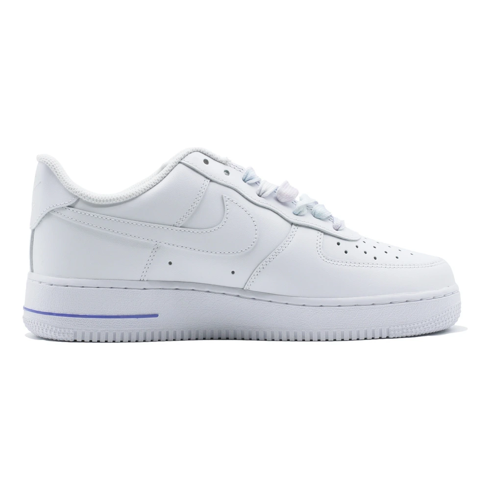 Кроссовки для скейтборда Nike Air Force 1 классические ретро, универсальные, противоскользящие, износостойкие, низкие, сине-белые, Цвет: синий и белый, Размер: 41 | Китай.рф