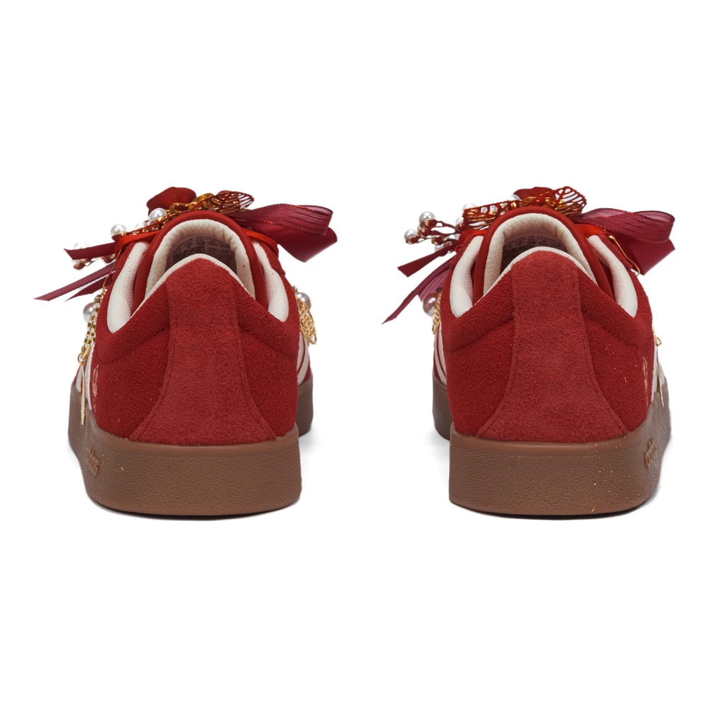 Кастомные кроссовки adidas originals SAMBA OG цветы и полная луна красные, Цвет: красный, Размер: 35⅔ | Китай.рф