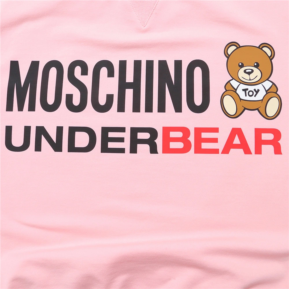 Свитшот Moschino женский розовый с буквами и медвежонком, Цвет: розовый, Размер: S | Китай.рф