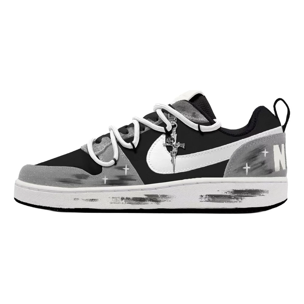 Кроссовки Nike Court Borough Night Sky Shooting Stars с утеплителем и защитой от влаги, Цвет: черно-серый, Размер: 40 | Китай.рф