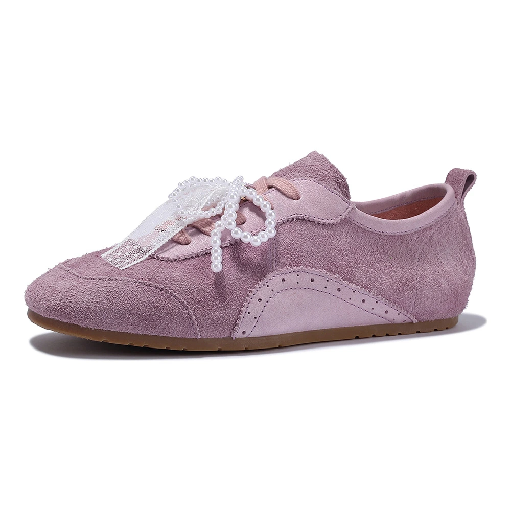 Кроссовки BELLALILY Low Top Casual Shoes Women's, Цвет: Дымчатый серо-фиолетовый, Размер: 39 | Китай.рф