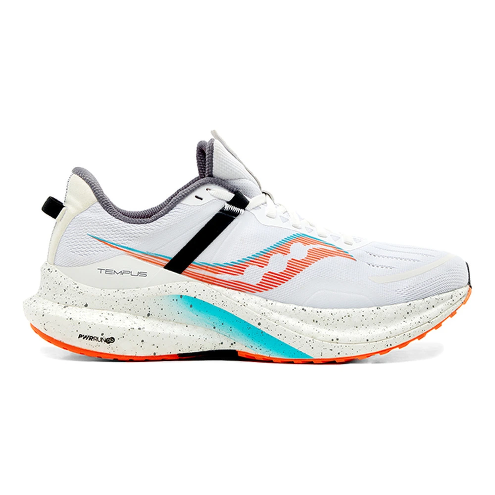 Кроссовки для бега Saucony Tempus мужские бело-оранжевые, Цвет: бело-оранжевый, Размер: 40 | Китай.рф