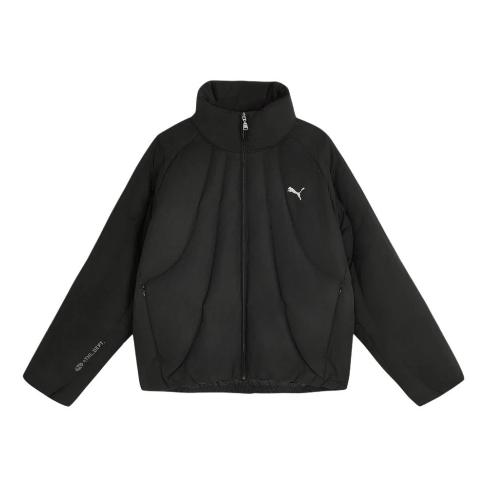 Пуховик PUMA мужской чёрный с воротником-стойкой, Цвет: черный, Размер: XS | Китай.рф