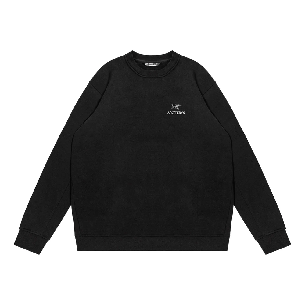 Толстовка Arcteryx Emblem унисекс в стиле ретро с флисом, Цвет: Черный, Размер: S | Китай.рф