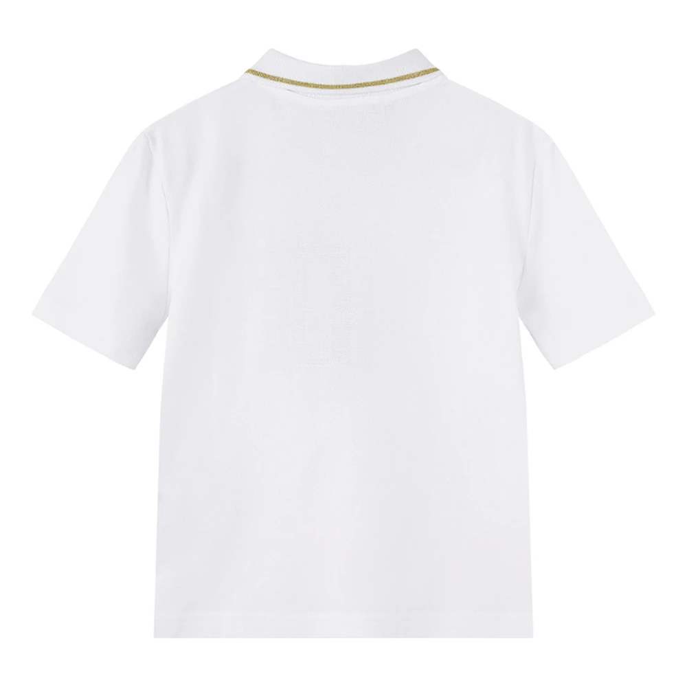 Поло VERSACE JEANS COUTURE с вышитым логотипом и коротким рукавом, женское, белое, Цвет: Белый, Размер: S | Китай.рф