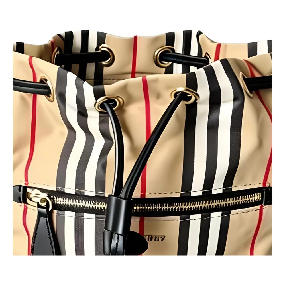 Сумка через плечо Burberry из нейлона женская бежевая с полосами, Упаковка: Базовая комплектация (сумка + пыльник) | Китай.рф