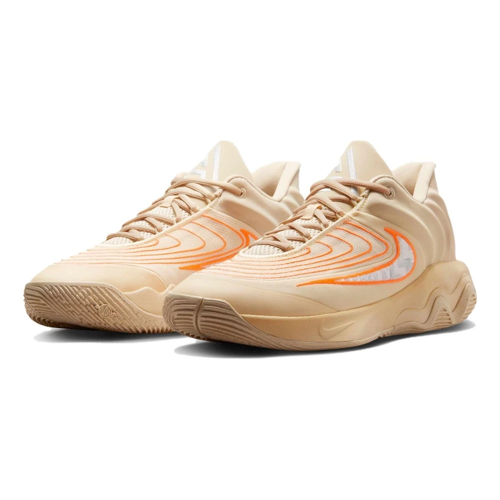 Баскетбольные кроссовки Nike Giannis Immortality 4 хаки-коричневые, Цвет: оранжевый/белый, Размер: 44.5 | Китай.рф