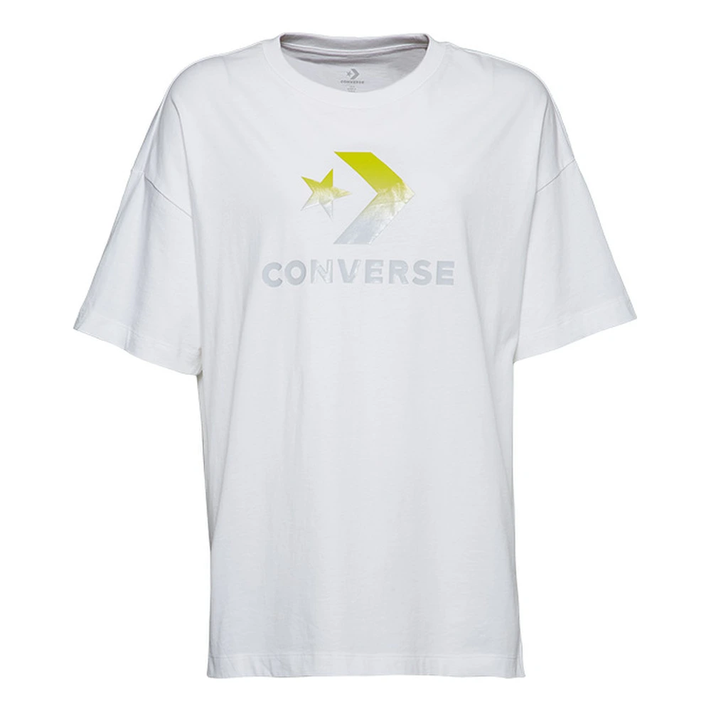 Футболка Converse с круглым вырезом женская белая, Цвет: Белый, Размер: L | Китай.рф