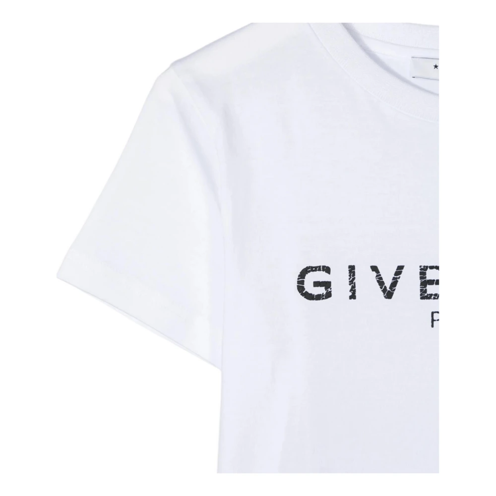 Футболка детская Givenchy с принтом логотип короткий рукав, Цвет: Белый, Размер: 12 | Китай.рф