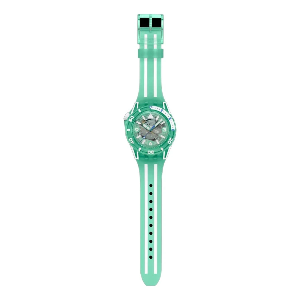 Часы SWATCH SCUBAQUA кварцевые дайверские 44 мм биоматериал, Цвет корпуса часов: зеленый корпус часов | Китай.рф
